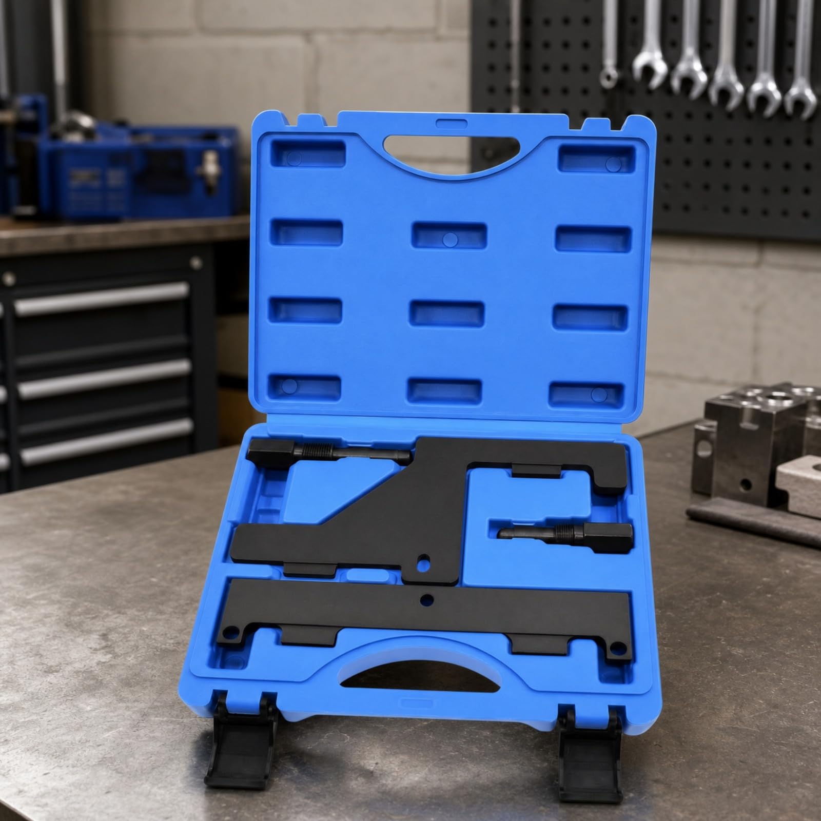 Kit Calage Distribution Portatif | Composants en Acier Résistant, Calage Distribution, Professionnel, til Blocage Arbre Moteur, pr Garage