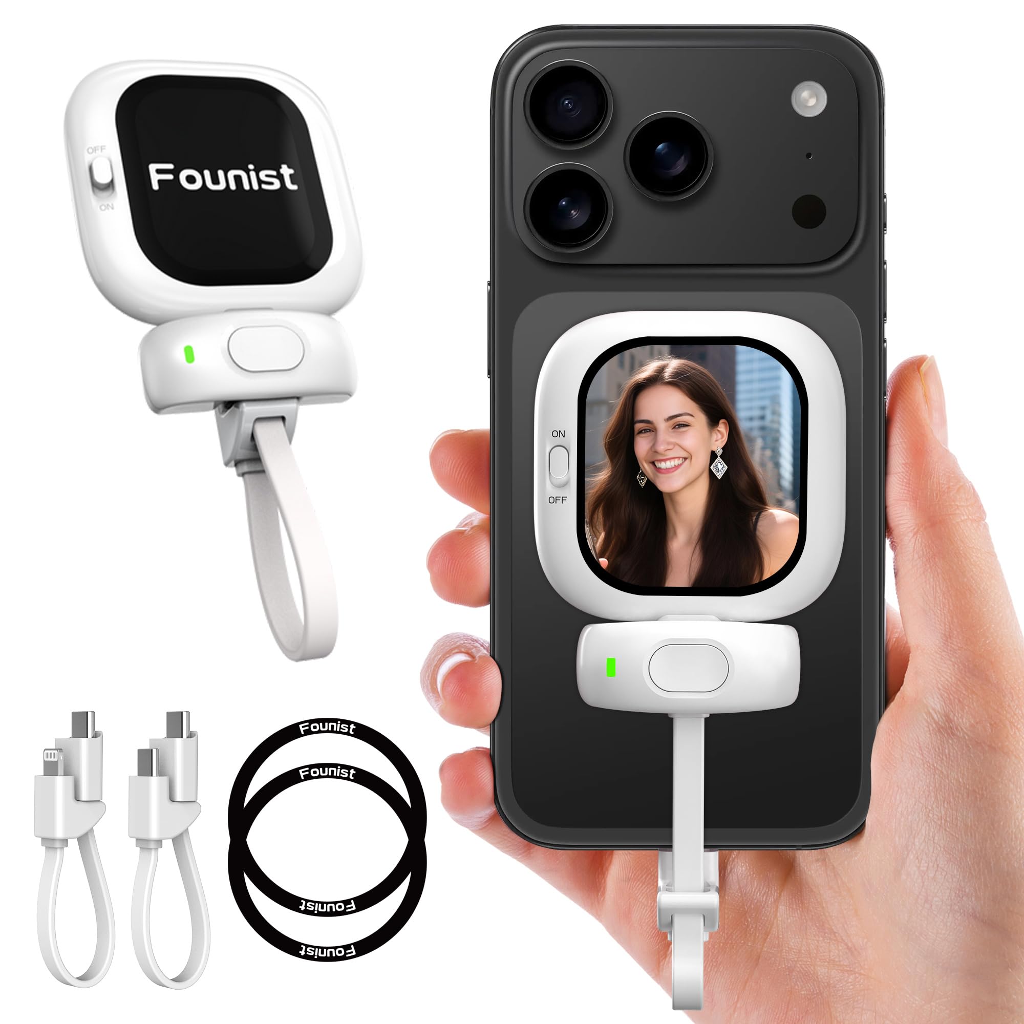 自撮りモニター Founist Vlogmate Mini iPhone Amazon | Vlogmate Mini Phone用自撮りモニター,自撮りスクリーン 超薄