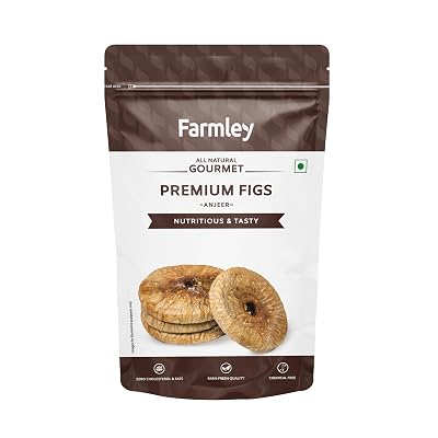 Farmley Anjeer/Figs 200g | Afghani Anjeer I Low in Fat | Healthy Snack I Rich Source of Vitamins Dietary Fiber (Pack of 