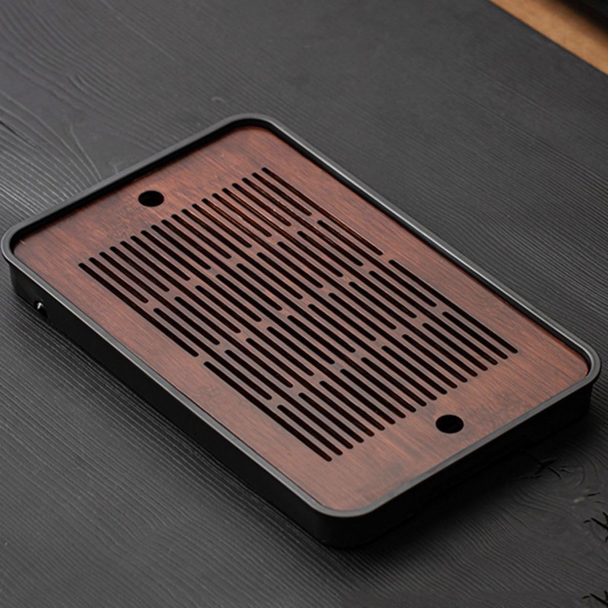 Plateau de thé compact anti-éclaboussures pour petite table