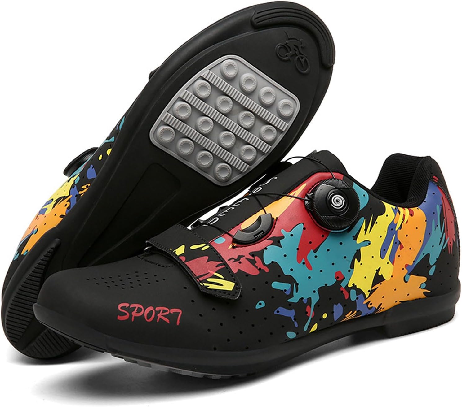 ForceRoute Mens and Womens Road and Mountain Bike Shoes - Breathable, Non-Slip for Indoor and Outdoor Cycling, Exercise Bike