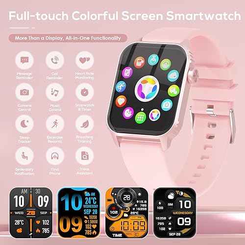 Miniatura 2 de Relojes inteligentes para mujeres y hombres, reloj inteligente HD de 1.83 pulgadas con 120 modos deportivos, impermeable IP67, control de llamadas