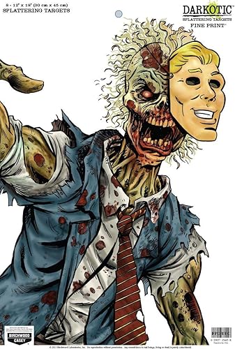 Miniatura 7 de BIRCHWOOD CASEY Darkotic - Objetivos de salpicaduras de 12 x 18 pulgadas, objetivos de disparo reactivos con salpicaduras instantáneas altamente