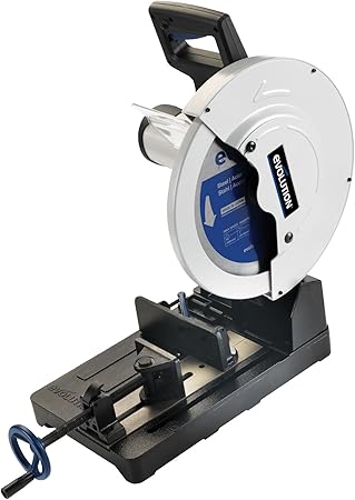 Evolution Power Tools EVOSAW380 Chop Saw (Circular Saw) - Metal Cutting Cut-Off Saw, 14-inch
