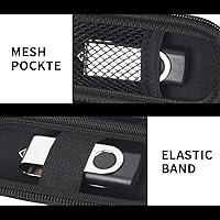 Vista 4 de Funda para unidad flash USB, soporte para tarjeta SD compatible con memoria USB, tarjetas de memoria, bolsa de almacenamiento SDXC SDHC, organizador