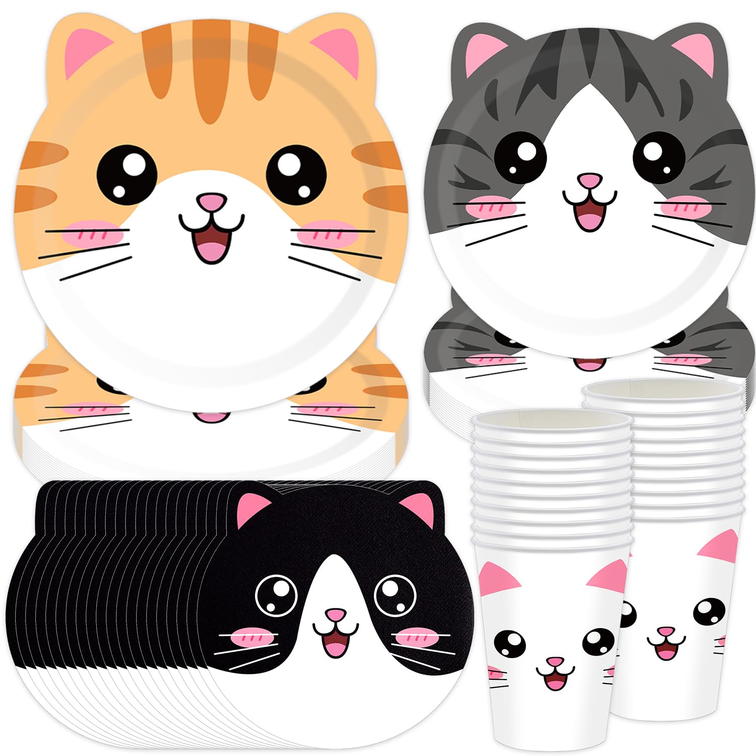 Assiettes d'anniversaire chat pour créer des souvenirs magiques avec vos enfants