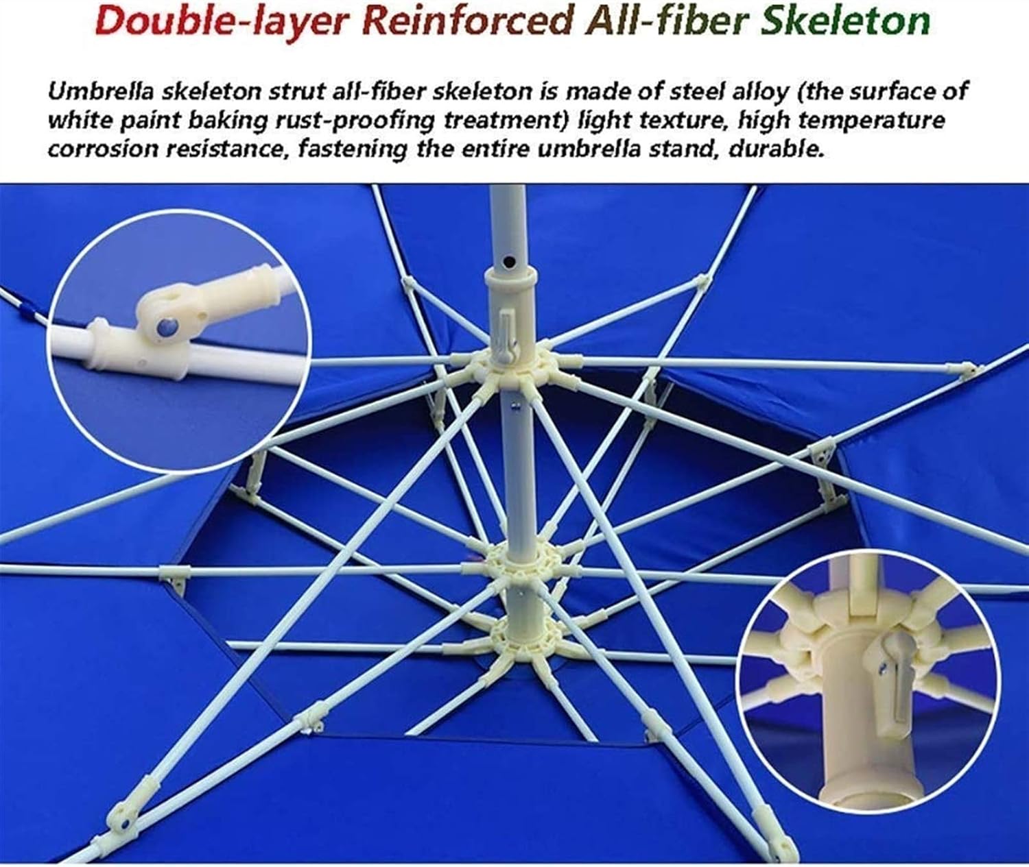 LSLYTQ Outdoor Garden Parasols 7.5Ft/9Ft Double Top Patio Umbrella For Beach/Pool/Garden Umbrellas Round Sunscreen, Water/Uv-Resistant Market Umbrella，With Parasol Base good