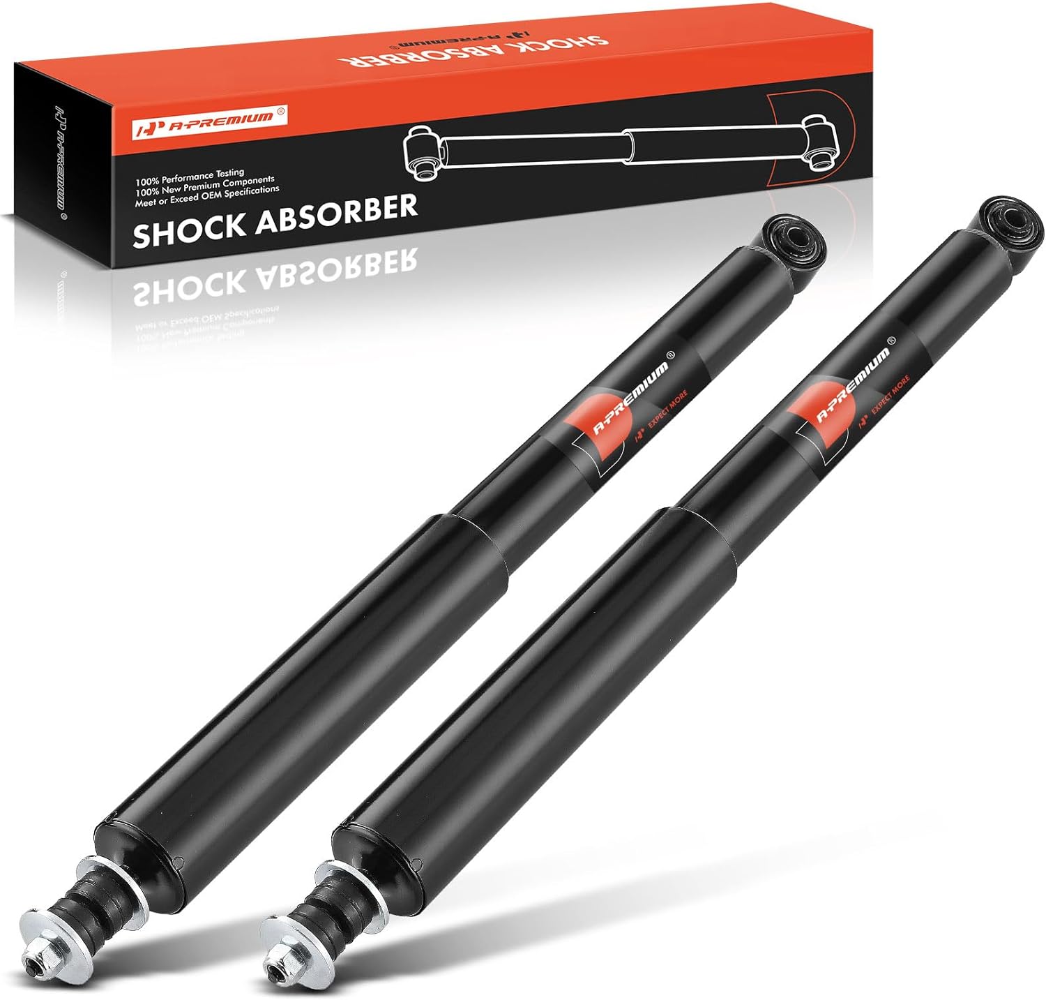 A-Premium Rear Shock Absorber Struts Compatible with Toyota Tacoma 2005-2015 (Pre Runner, RWD), 2005-2022 (4WD), 2016-2022 (RWD)