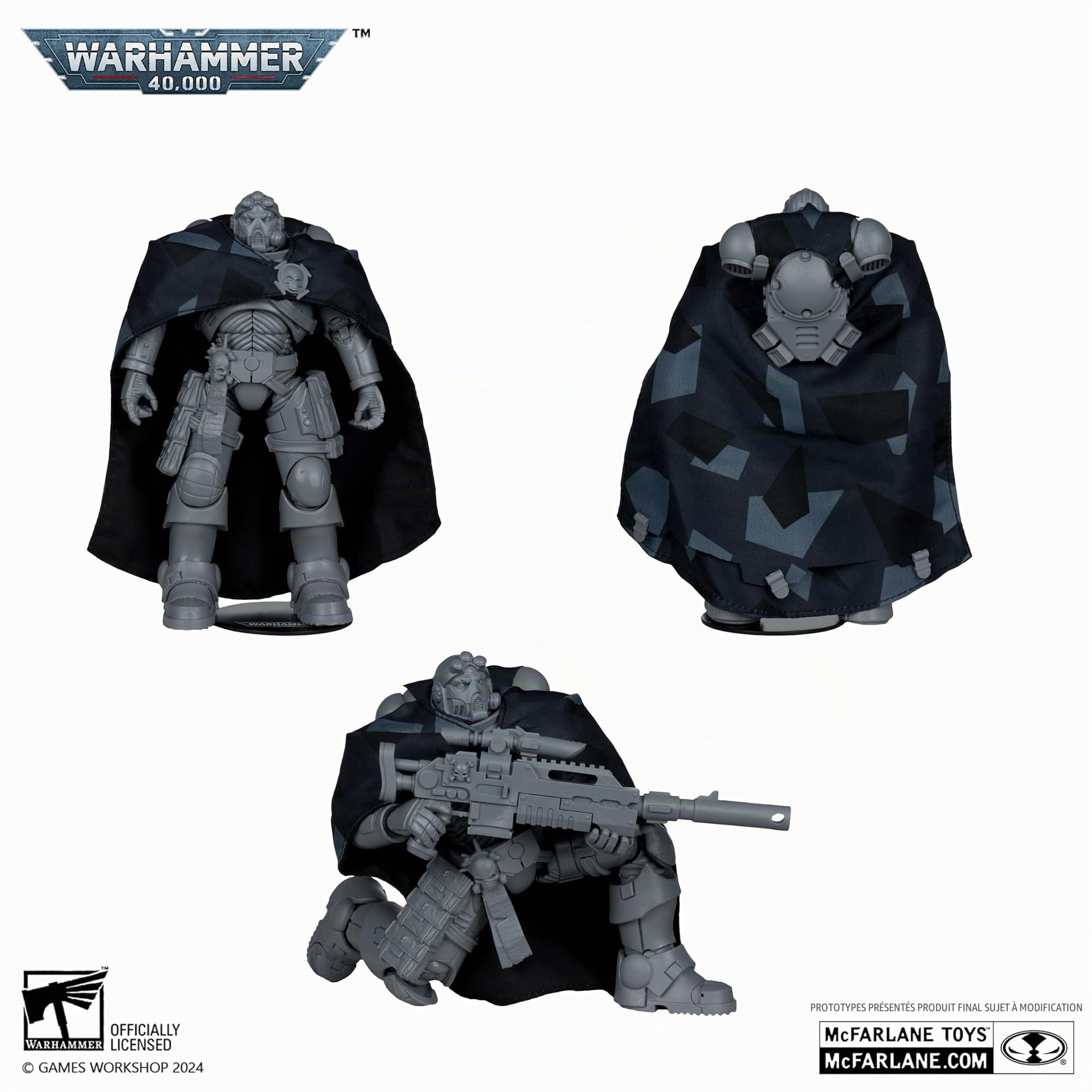 Bizak McFarlane 64380964 Figurine Space Marine Eliminator Artist Proof de Warhammer 40000 Jeu vidéo en Ligne Sculpture à Peindre articulée 18 cm Wave 9