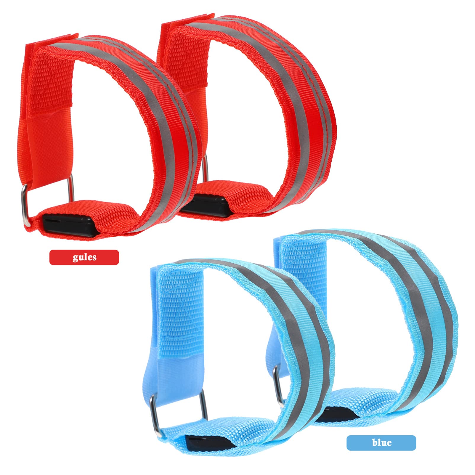 Kisangel 3sets Material Reflektierende Lauf Armband Beleuchtet Blinkende Arm Armband 2 Stücke * 3