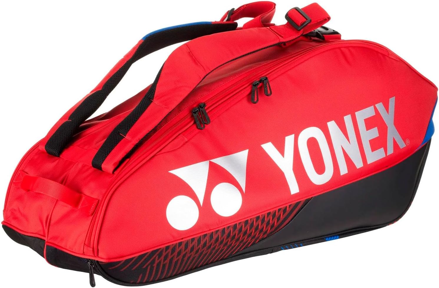 Yonex Pro Racquet Bag 6, Multi-Compartment 6-Racket Tennis Gear Travel Pack, Backpack Carry Straps/Grab Handle (BAG92426)
