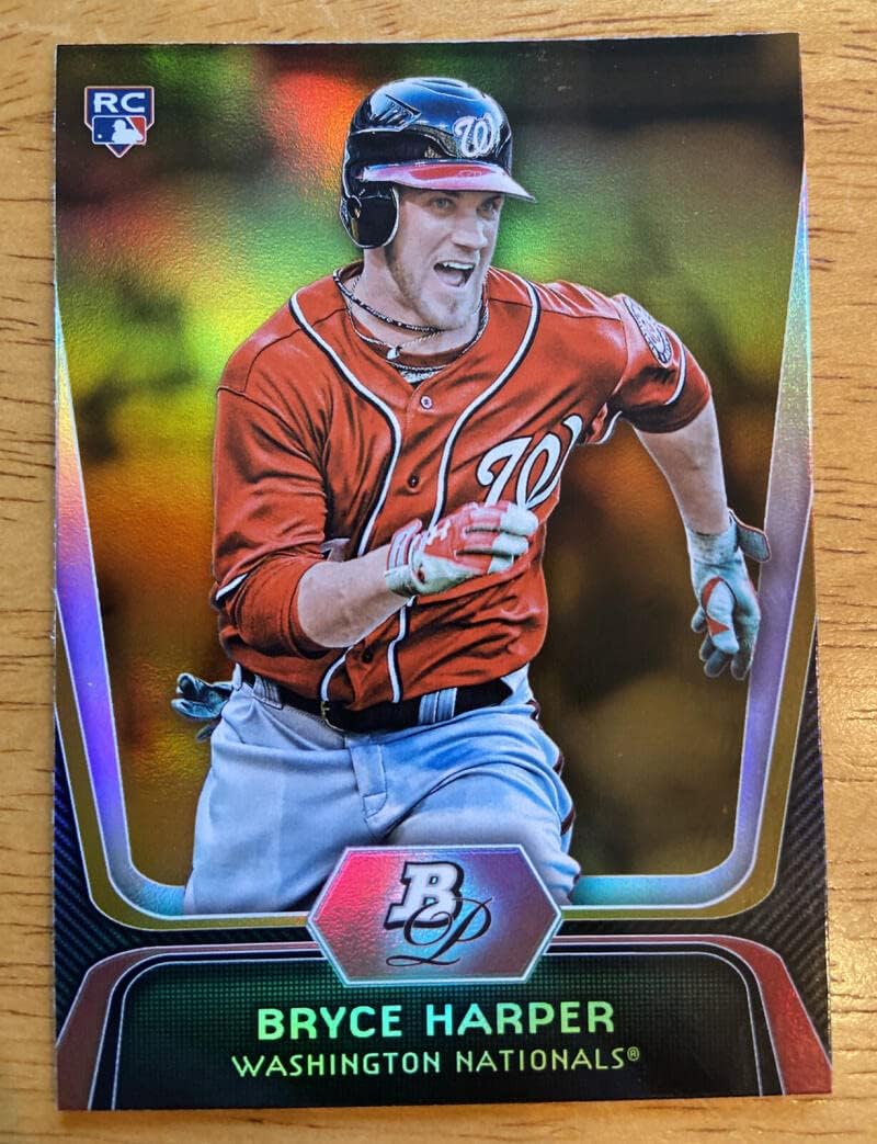 2012 Bowman Platinum Gold #56 Bryce Harper RC - Rookie Card Washington Nationals Baseball NM-MT