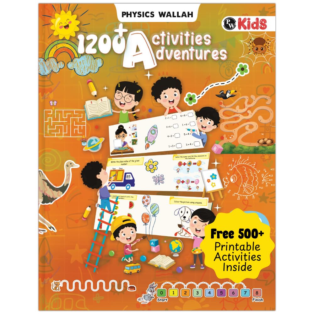 Activities Book For Kids 4+ Years Old | 1200+ Adventure Activities | Puzzles, Mind Games, Maze and Challenges Designed Activity Book For Growing Kids For Endless Fun [Paperback] PW (PW )