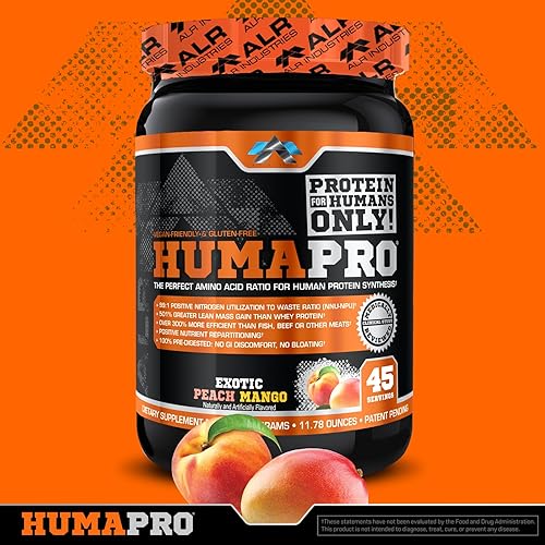 Vista 21 de Matriz de proteínas formulado para seres humanos Humapro de ALR Industries, menos residuos. Gana masa muscular magra., ALR1018/1588/1501, 1, 1