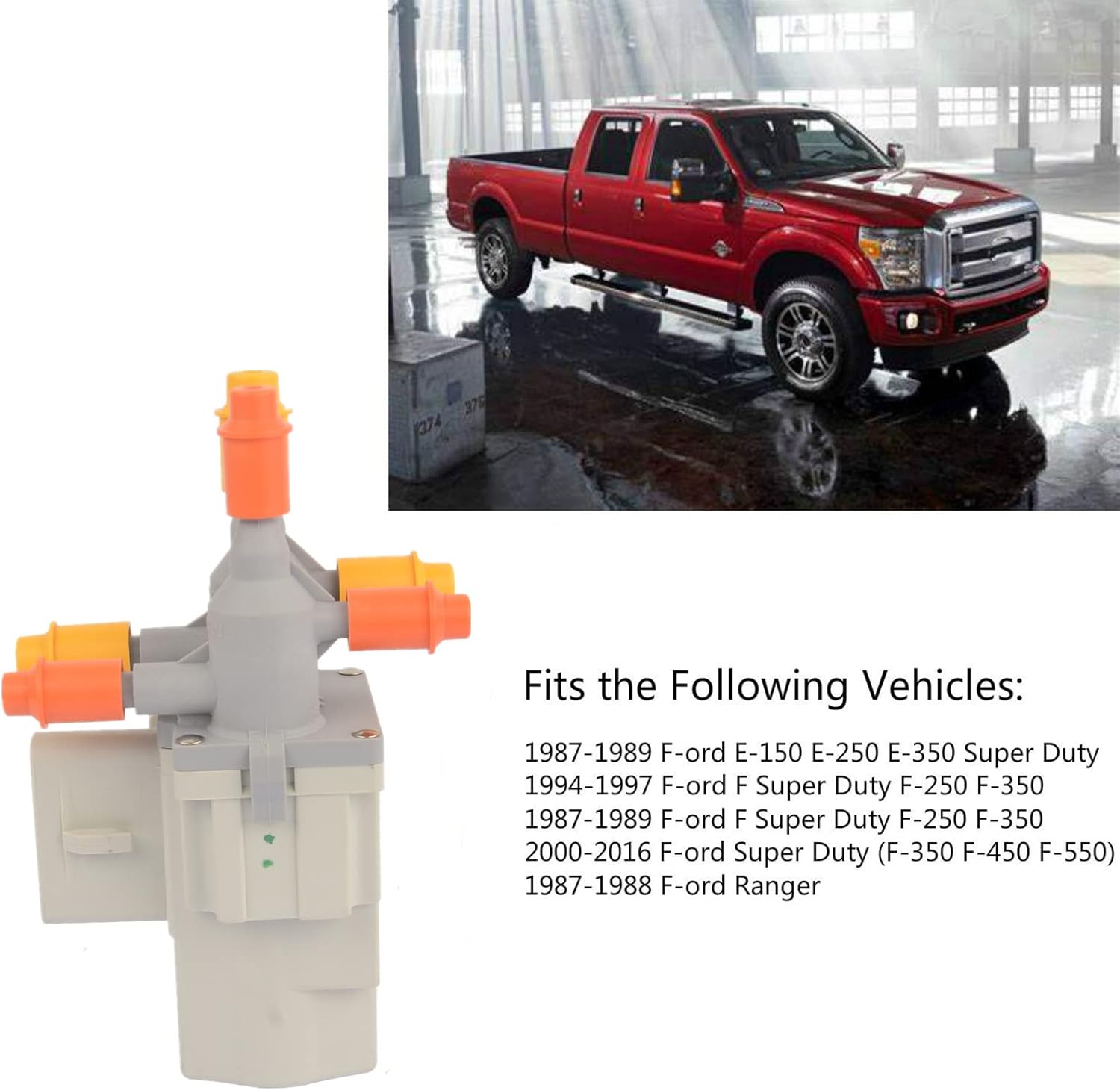 6 Ports Fuel Tank Selector Valve Diesel 5 Pins Flat 6C3Z-9189-A Replacement for Fo-rd F250 F350 Super Duty F450 F550 E150 E250 E350 Ranger 6.0L 6.4L 6.7L 7.3L 904-454 6C3Z9189A XXSR