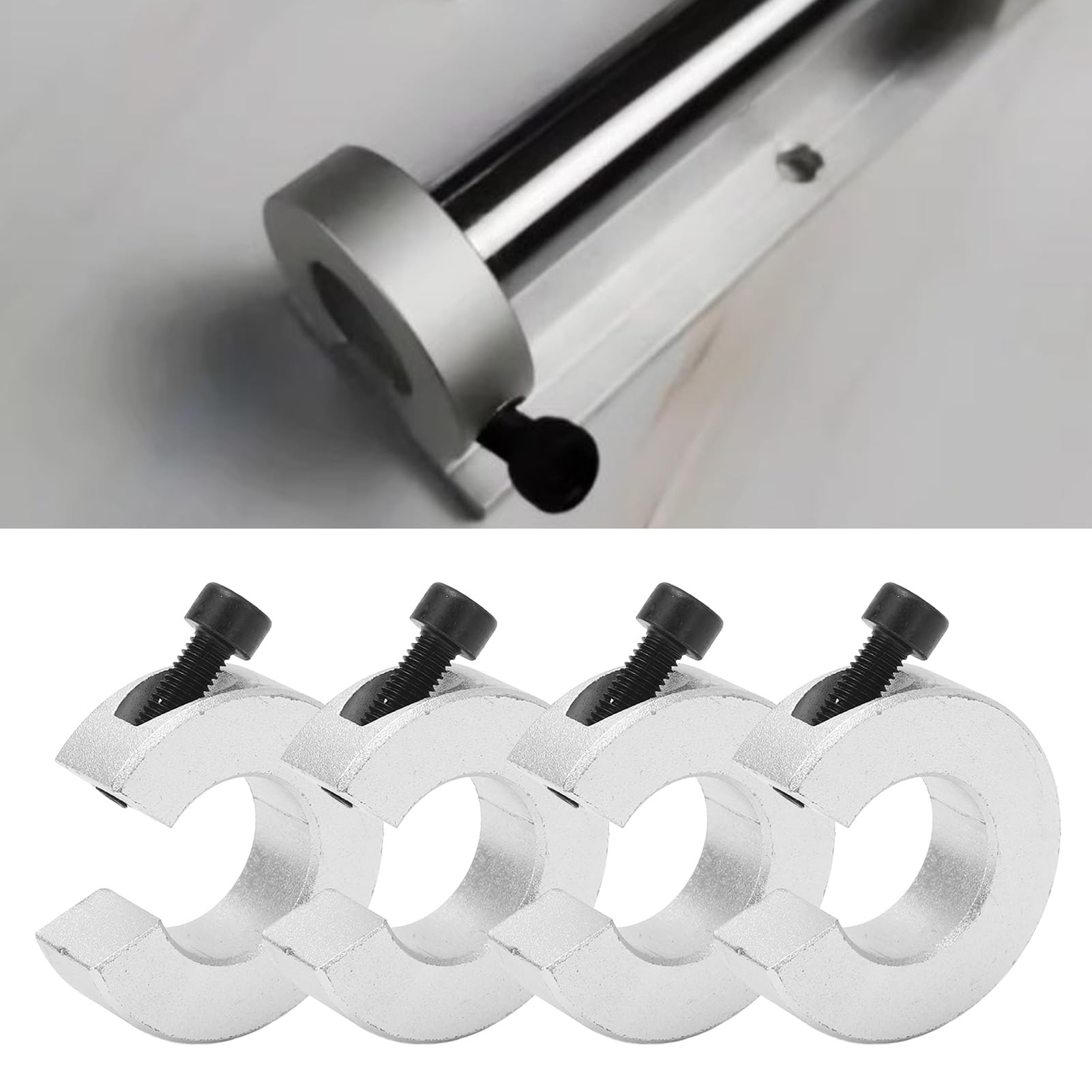 Collari Per Albero In Alluminio 20mm - 4 Pezzi Con Vite M4, Per Trasmissioni E Macchine - Foto 13