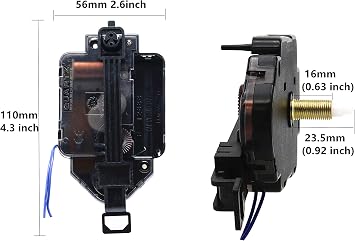 Youngtown 12888 Chime Melody Pendulum Clock Movement Mechanism 59/64 Shaft | Westminster chime Melody Pendulum Clock, fits 23/64-1/2 thickness panels with full DIY assembly instructions
