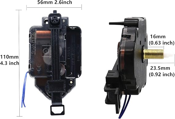 Youngtown 12888 Chime Melody Pendulum Clock Movement Mechanism 59/64 Shaft | Westminster chime Melody Pendulum Clock, fits 23/64-1/2 thickness panels with full DIY assembly instructions
