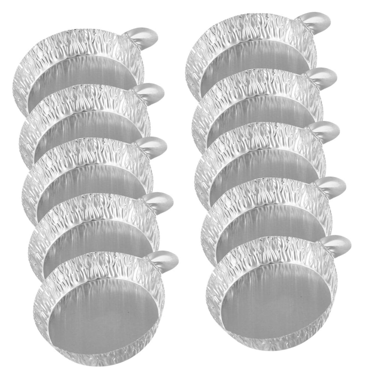 NUOBESTY 5 Series Plato De Pesaje Bandeja Sartenes Platillo De Balanza Platillos De Pesaje De Aluminio Plato De Pesas De Laboratorio Platillo De Pesaje Papel De Aluminio Plata 100 Piezas*5