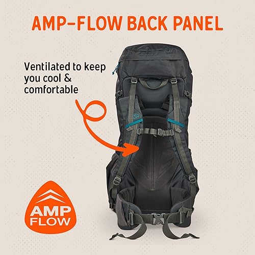 Miniatura 11 de Kelty Asher Day - Paquete de senderismo de 18 a 85 litros de capacidad, senderismo, mochilero, paquete de viaje, marco interno modelo 2023 (65L