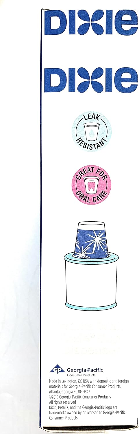 Dixie Bathroom Cups, 3 oz 200 ea, Assorted designs : Health & Household