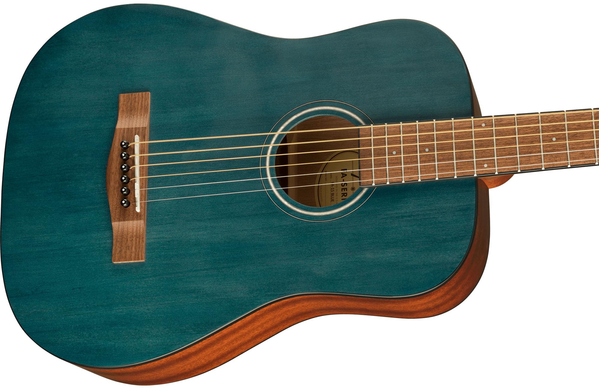 Fender FA-15 3/4 Scale Steel String Acoustic Guitar, with 2