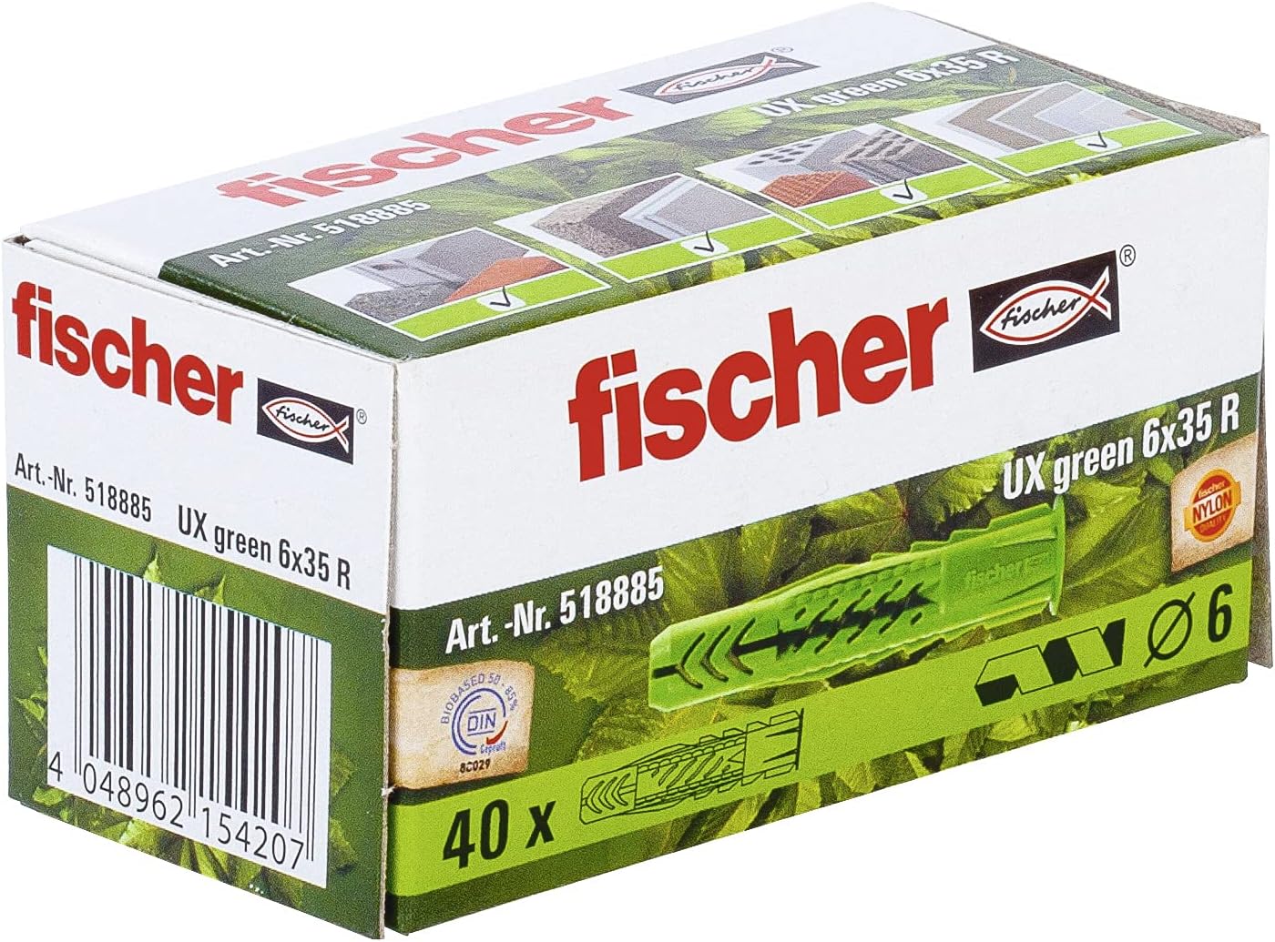 fischer 518885 UX Green Universal Plug