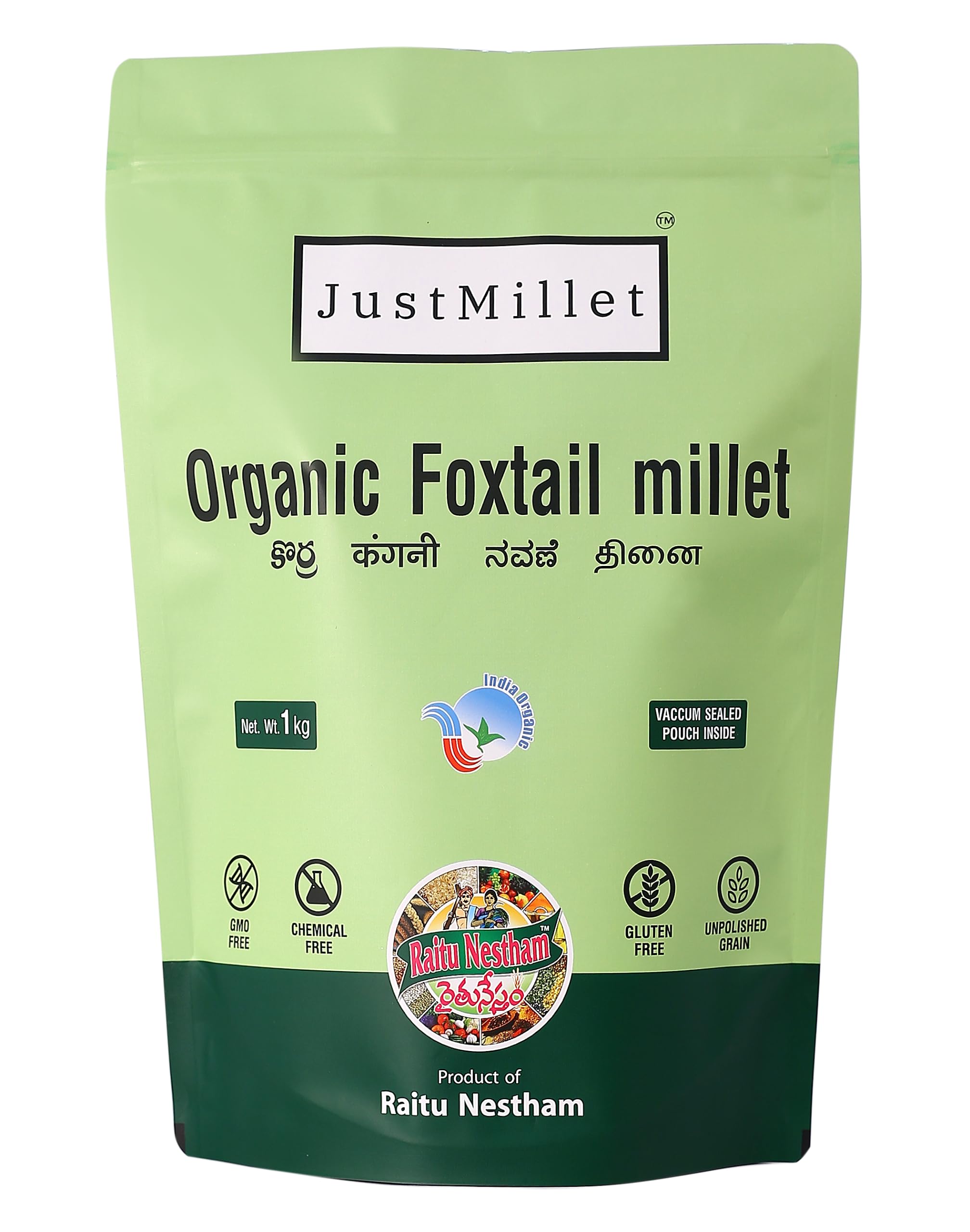 Raitu Nestham Foxtail Millet | Unpolished Millets, Natural Chemical Free Millets, Rich in Protien & High Fibre Natural Grain (1KG) (B0BMLGTTSB) Amazon Price History, Amazon Price Tracker