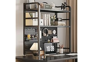 Sturdy and Sleek 2-Tier Desktop Bookshelf for a Tidy Workspace