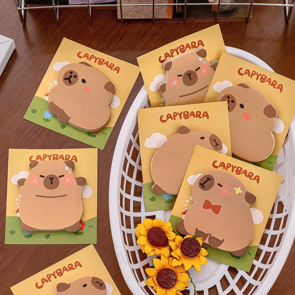 Cute Animal Sticky Notes Set 4 Pack Die Cut Memo Pads 30 Sheets Per Pad image 4