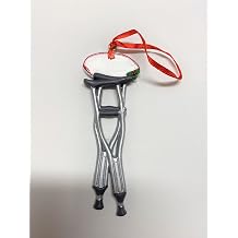 Crutches Personalized Christmas Tree Ornament