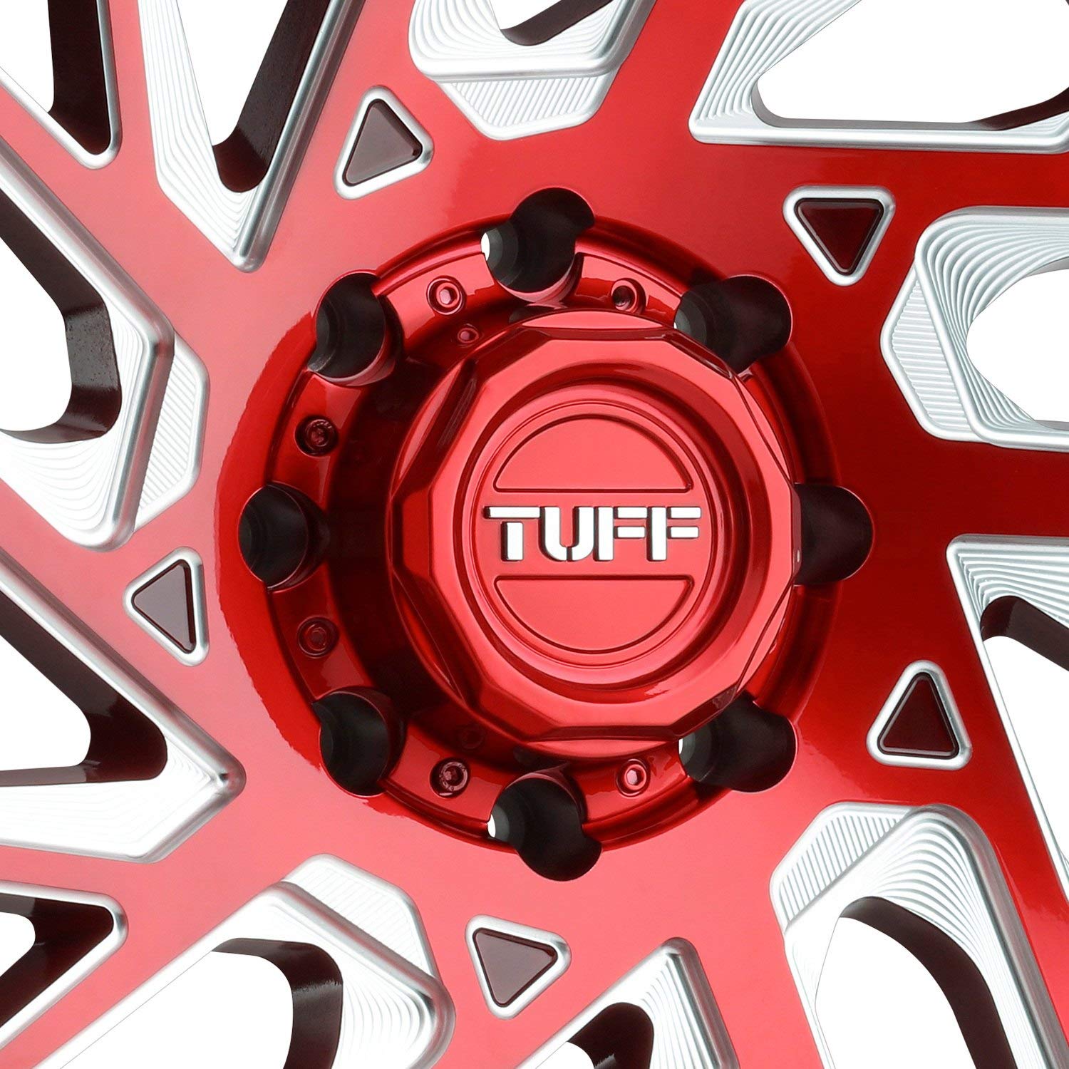 Amazon.com: Tuff TUT4B 26X14 6X5.5 C MILL-72MM Candy RED W/Milled