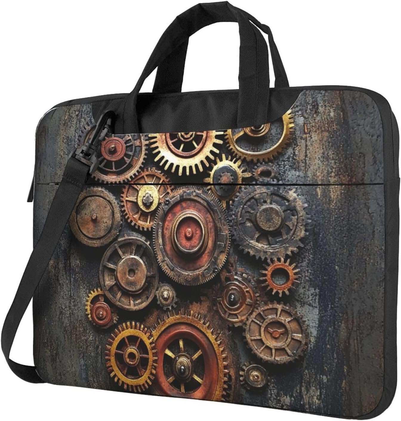 Laptop Case 15 inch Shockproof Carrying Case Steampunk Mechanical Gears Laptop Sleeve Computer Bag for Men Women