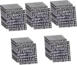 DOITOOL 50 Sheets Mailbox Alphanumeric Kit Number Sticker Reflective Stickers Gold Letter Stickers Letter Stickers Large Vinyl Letter Stickers Mailbox Stickers Mailbox Numbers Reflective