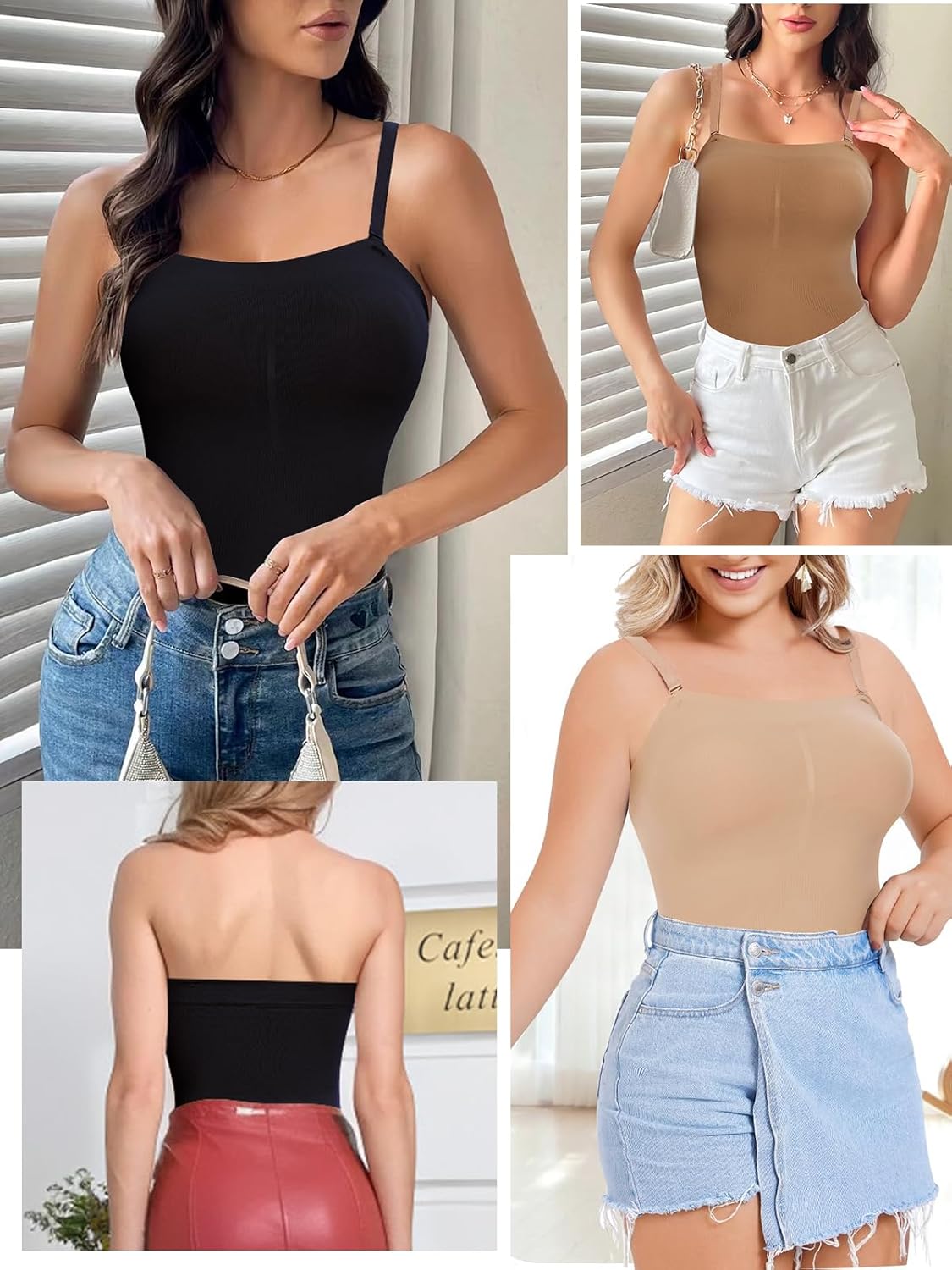 Strapless Shapewear Bodysuit - Tummy Control & Seamless Tank Top for Women - Image 4