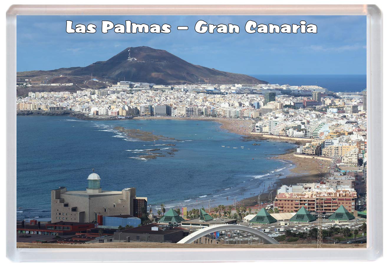 Baked Bean Store Yellow Las Palmas - Gran Canaria - Canary Islands - Jumbo Fridge Magnet/Magnets Bbsm1099