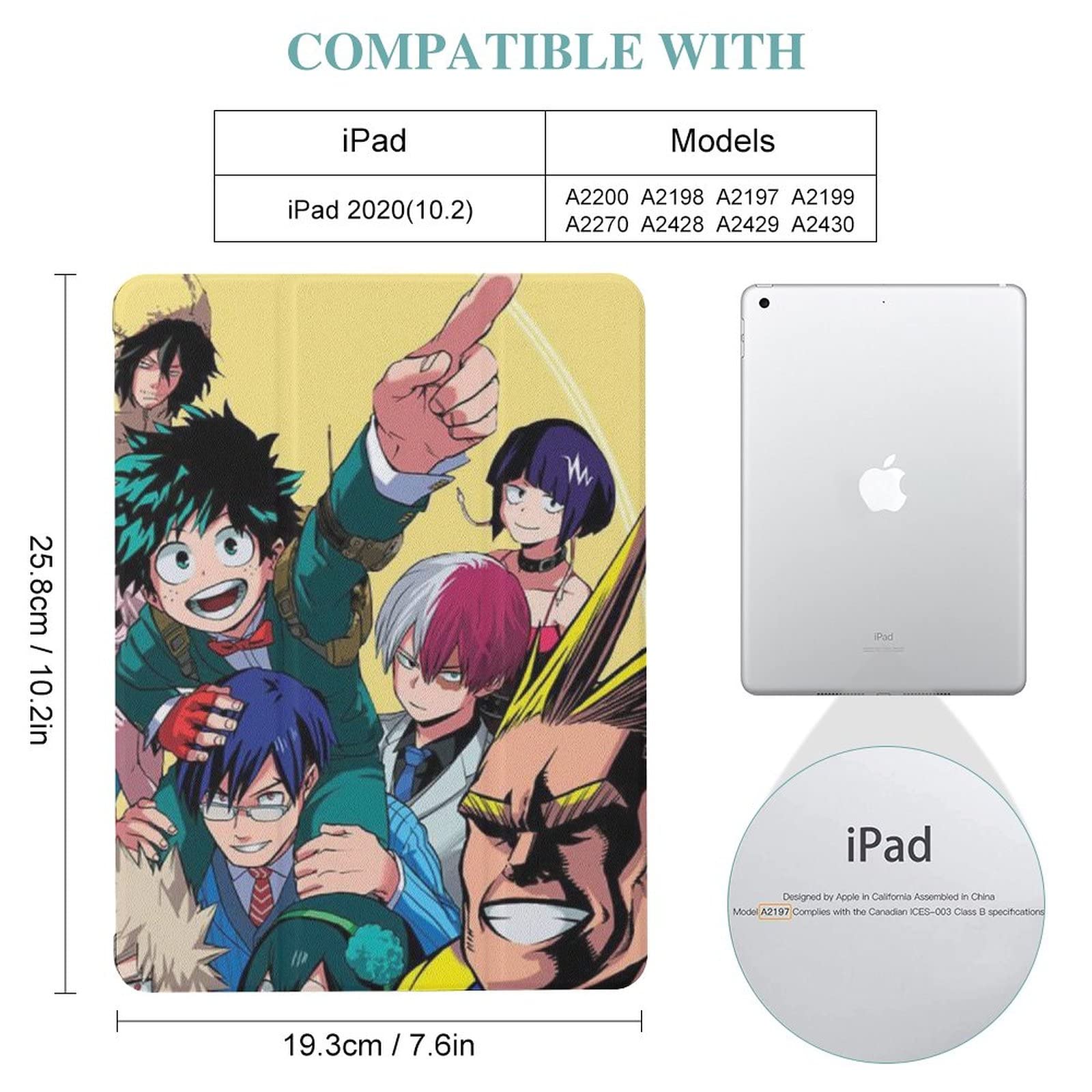 Amazon.co.jp: 僕のヒーローアカデミア iPad ケース IPAD 2020 10.2