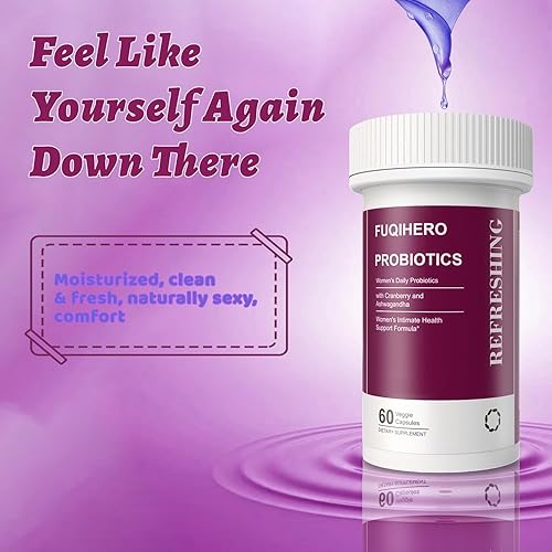 Miniatura 7 de Fuqihero Probióticos vaginales para mujeres humectante vaginal, equilibrio de pH, probióticos 12B CFU