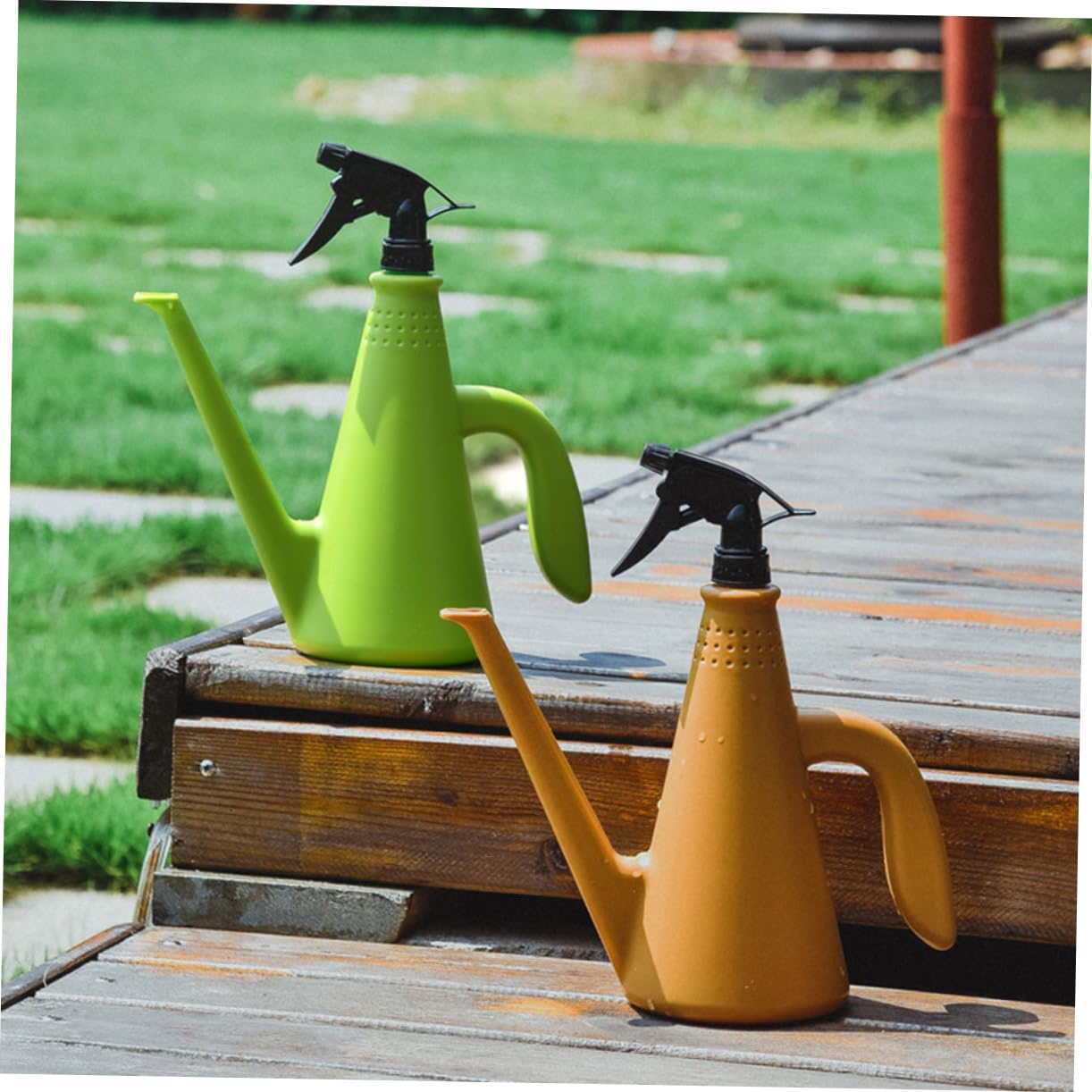 UPKOCH 2 Pièces aérosol Jardinage pelouse saupoudrage saupoudrer Peut arrosoir Multifonction pulvérisateurs de Jardin arrosoir de Jardin Flacon brumisateur pour Plantes Plastique Vert
