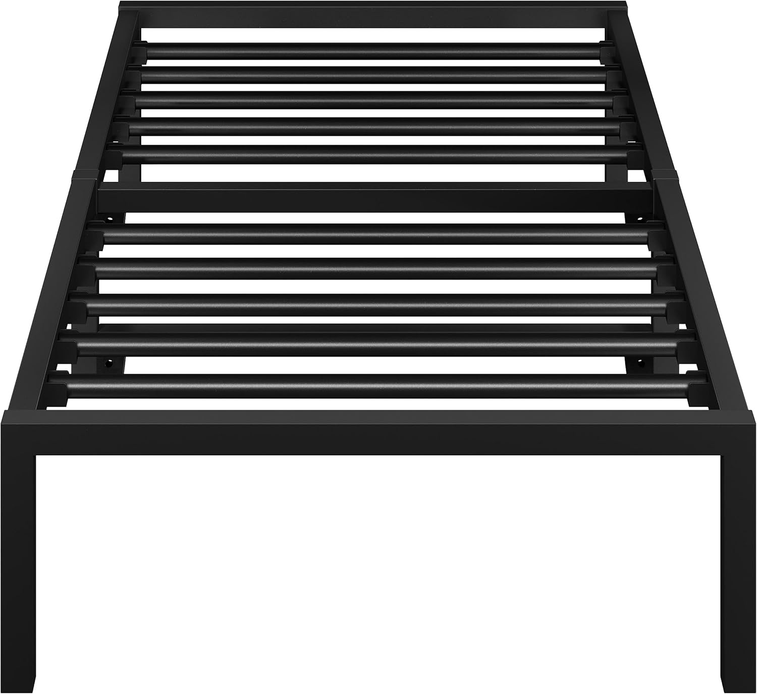 Yaheetech 36.5 cm Quick Lock Metal Bed Frame 3ft Single, Metal Platform