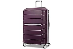 Freeform Hardside Expandable with Double Spinner Wheels, Checked-Large 28-Inch