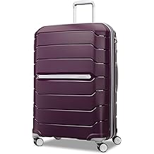 Freeform Large Checked Luggage with Dual 360&deg; Spinner Wheels - TSA Lock, Airline-Approved - Lightweight Durable Polypropylene Expandable Hardshell - Amethyst Purple