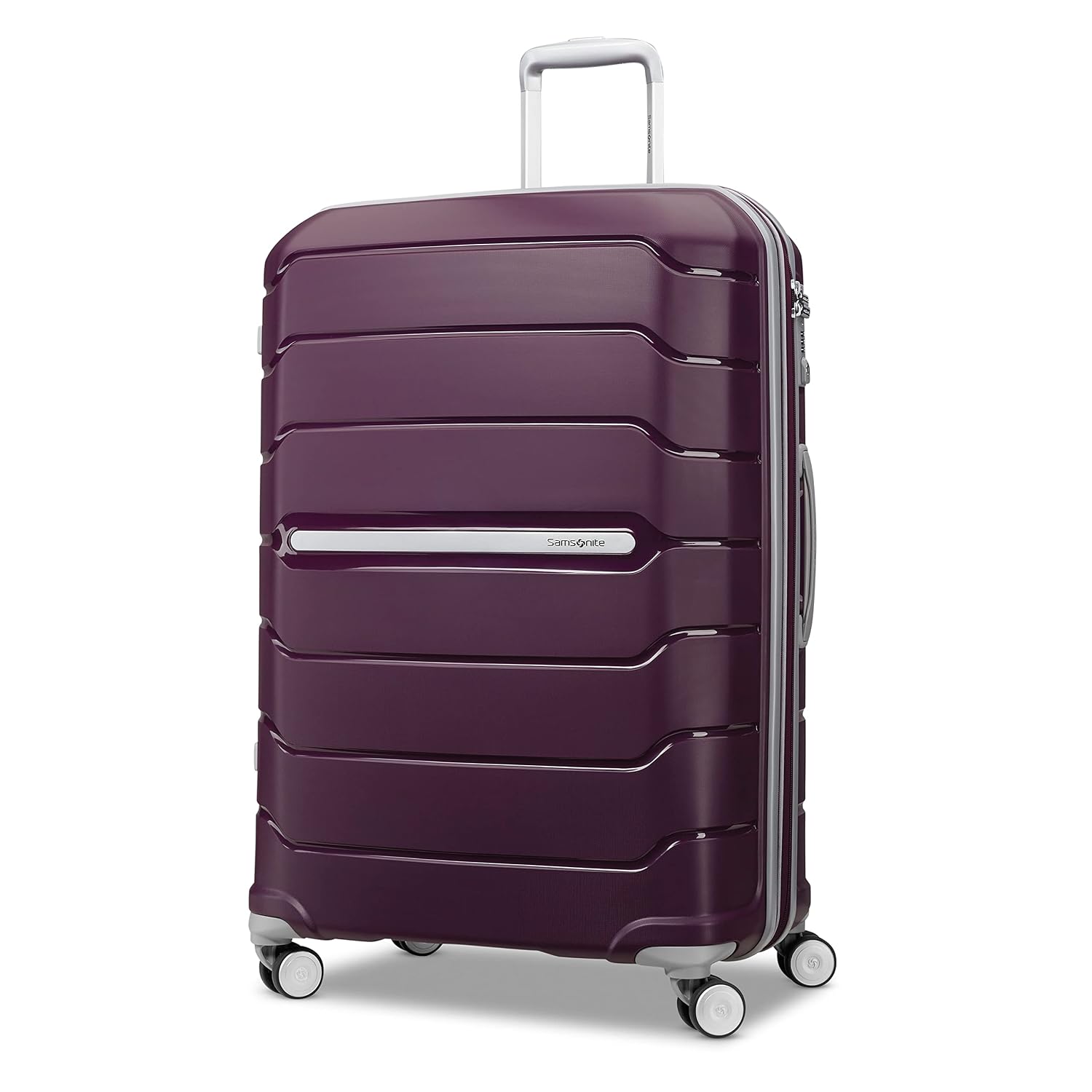 Samsonite Freeform Hardside Expandable Double Spinner Wheels, Checked-Large 28-Inch, Amethyst Purple, Amethyst Purple, Checked-Large 28-Inch, Samsonite Freeform Hardside Expandable Double Spinner Wheels, Checked-large 28-inch, Amethyst Purple