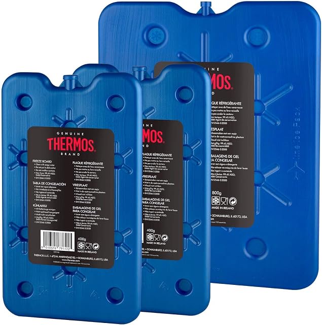 Thermos 3402186 Freeze Boards, 1 x 800 g/2 x 400 g, Pack of 3, Blue
