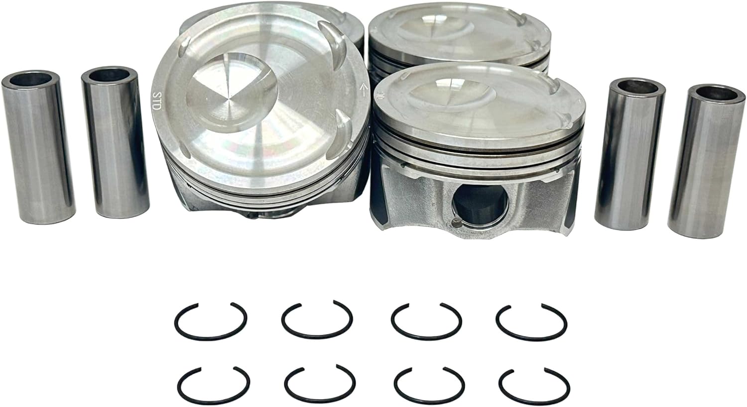 DNJ P4318 Piston Set Standard for 2015-2020 FordLincoln MKC Mustang 2.3L L4 16V DOHC 2300cc