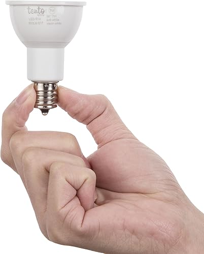 Miniatura 5 de Tento Lighting E17 Bombilla LED R14 Reflector 5.5w 450 lúmenes base intermedia 40w bombilla halógena de repuesto blanco cálido paquete de 4