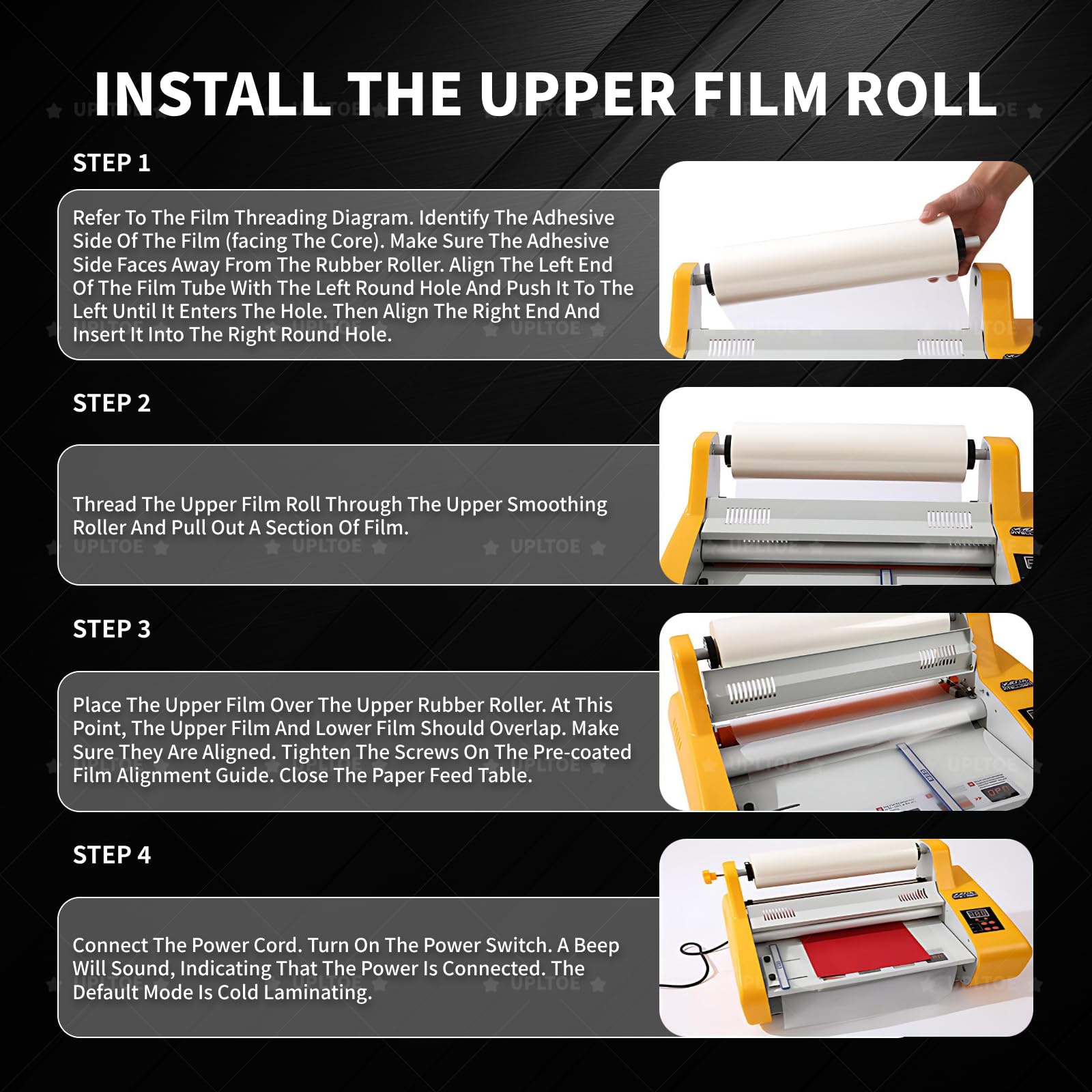 Laminator rolkowy na gorąco i zimno – Laminarka – 600W, szerokość 330 mm – A3 jednostronny/dwustronny – Z regulacją 0-150°C – Do papieru, tektury, PCV – Do biura