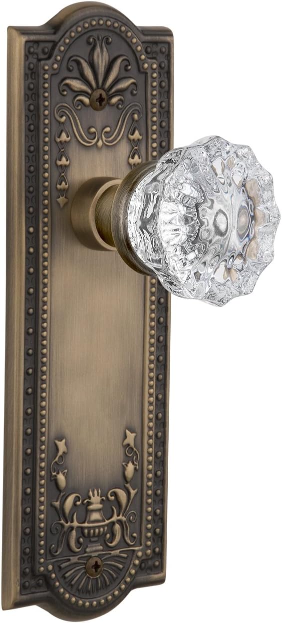 Nostalgic Warehouse Meadows Plate & Interior Crystal Door Knob