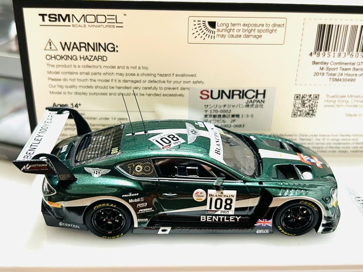 Amazon | TSM MODEL 1/43 Bentley Continental GT3#108 M-Sport Team