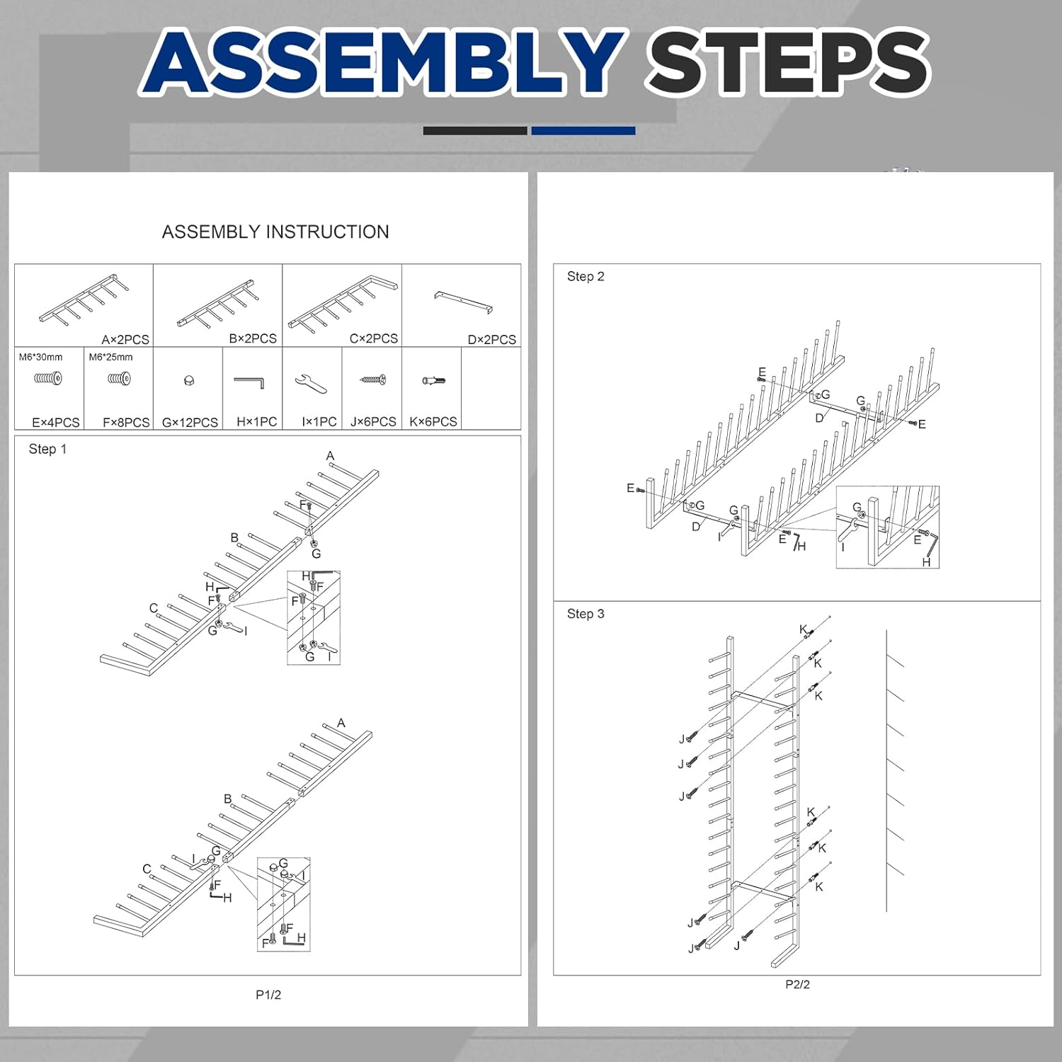 Gisafai 9/17 Tier Wall Mount Blueprint Storage Rack Hanging Vinyl File Roll Poster Display Rack Vertical Art Print Blueprint Holder for Plan Organization(84 x 21 x 11 Inches)